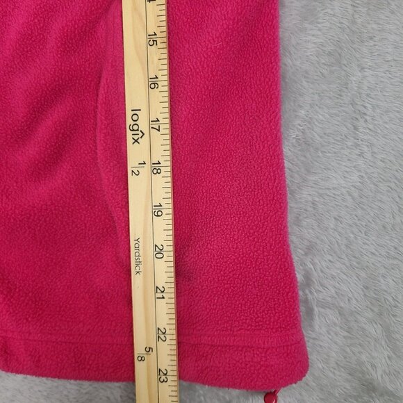 Columbia Girls Warm Fleece LS Full‎ Zip Solid Pink Sweater Jacket Youth Medium - Picture 4 of 8